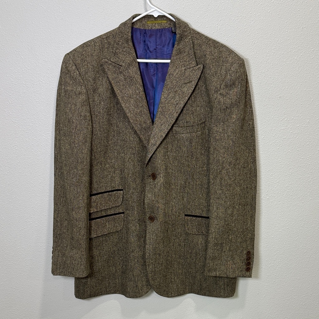 Ted Baker Tweed Brown Blazer Sorts Coat